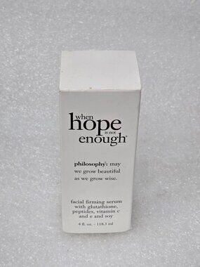 Philosophy When Hope Is Not Enough Facial Firming Serum 4 Oz With Vitamin C & E